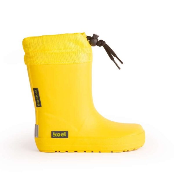 Koel4kids kevad-sügis voodriga termokummikud 'Wellie yellow'