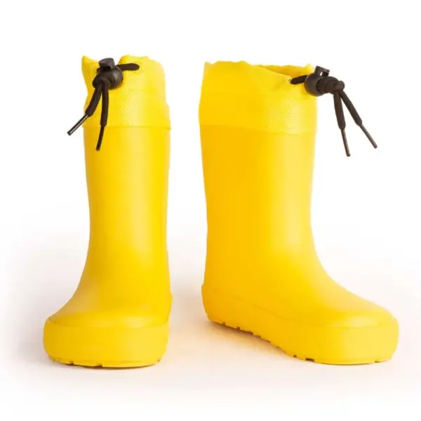 Koel4kids kevad-sügis voodriga kummikud 'Wellie yellow'